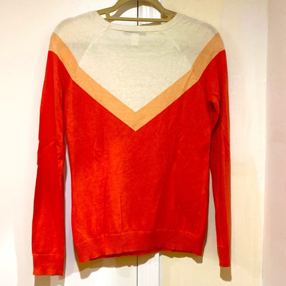 Forever21 Peach, Melon, and White Sweater - Picture 2 of 2